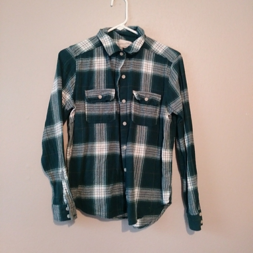 Universal Thread Plaid Flannel Button Down Shirt - Picture 1 of 3